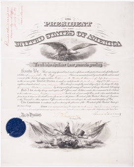 1887 President Grover Cleveland Signed Document (Beckett)